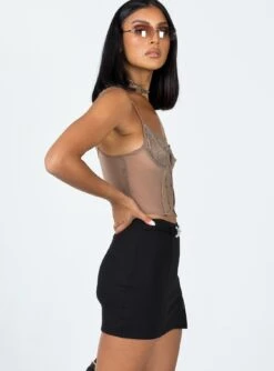 Princess Polly Mekaila Skort Black 10 Princess Polly Mekaila Skort Black -Princess Polly Sales Store 3 modelinfo Christy us4 89e22957 6fb1 4b0c aa92 ec939d706e24