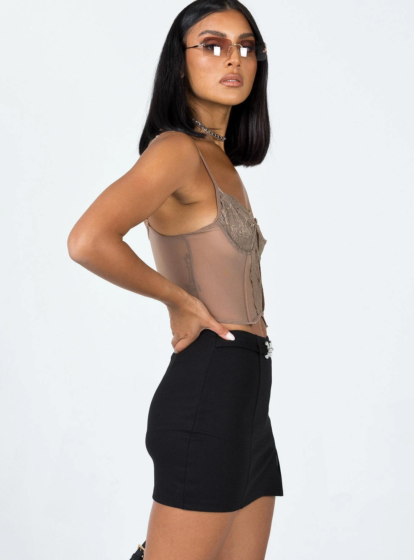 Princess Polly Mekaila Skort Black 5 Princess Polly Mekaila Skort Black - Image 5