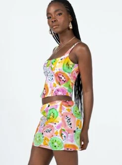 Pinacolada Mini Skirt Multi -Princess Polly Sales Store 3 modelinfo Cynthia us4 0f390324 3783 4be0 b9a3 e4224442a432