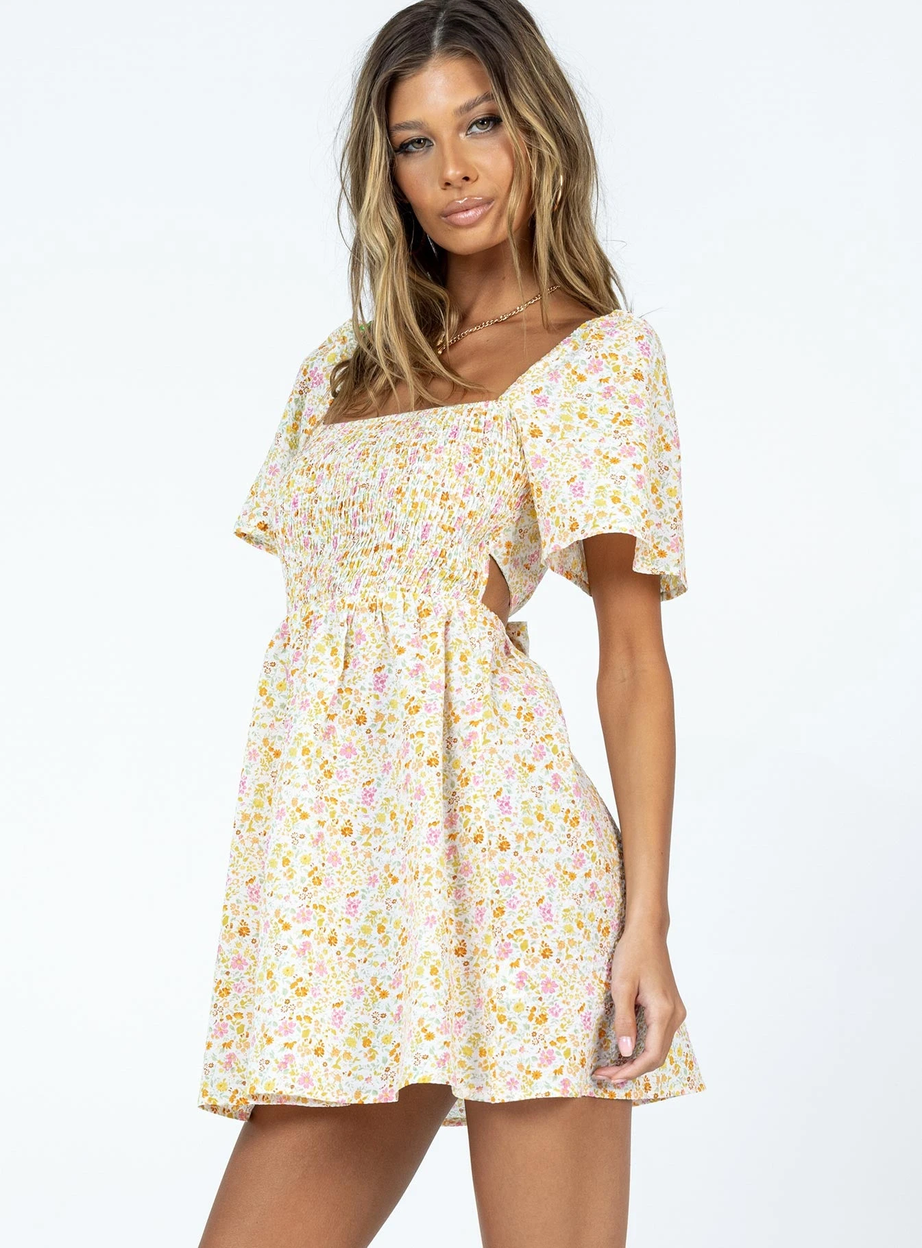 Princess Polly Summer Nights Mini Dress Floral 4 Princess Polly Summer Nights Mini Dress Floral - Image 4