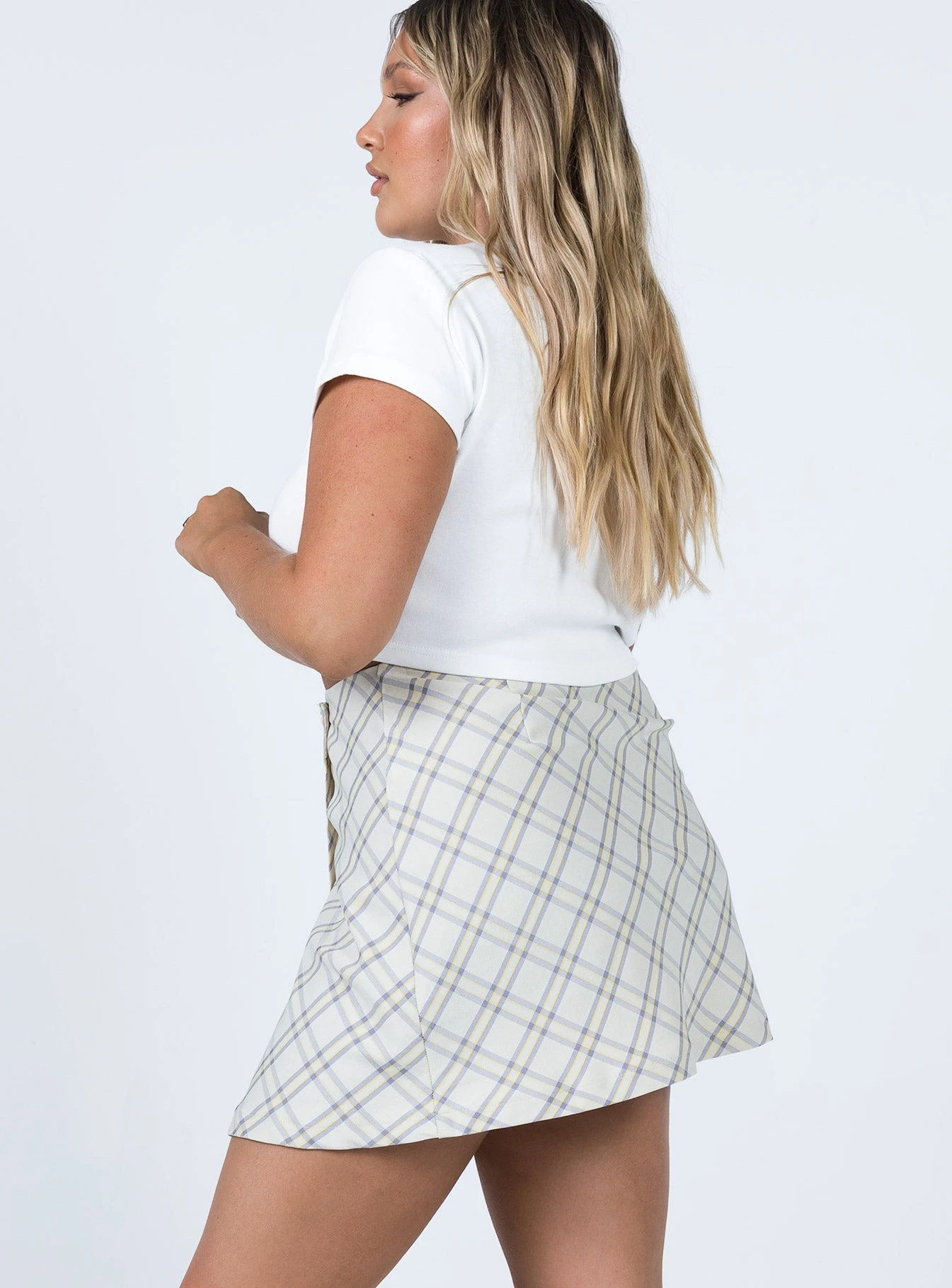 Princess Polly Ailisha Mini Skirt Yellow 3 Princess Polly Ailisha Mini Skirt Yellow - Image 3