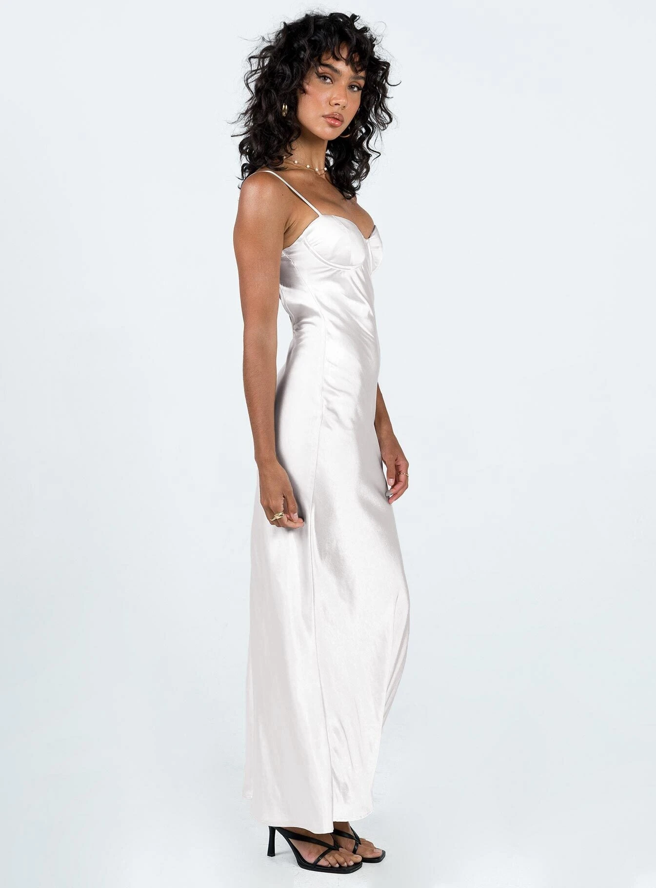 Princess Polly Creewood Maxi Dress Champagne 4 Princess Polly Creewood Maxi Dress Champagne - Image 4