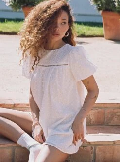 Princess Polly Pelton Mini Dress White -Princess Polly Sales Store 3 modelinfo ashley us2 b39eb658 be19 48b8 b2a6 2ea3f8f29a05