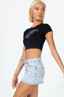 Princess Polly Organic Cotton Blend Althea Ultra Mini Denim Skirt 12 Princess Polly Organic Cotton Blend Althea Ultra Mini Denim Skirt -Princess Polly Sales Store 3 modelinfo casandra us2 0380d8ce ca08 4946 8f8a 281addf935ab