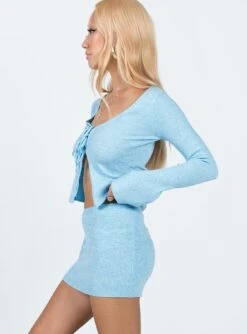 Change Of Heart Knit Mini Skirt Blue -Princess Polly Sales Store 3 modelinfo dechen us4 159454be 45ed 4f96 ae04 7062bcca00b5