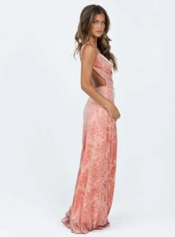 Princess Polly Amiya Maxi Dress Pink -Princess Polly Sales Store 3 modelinfo elise us2 6be9843b 2a04 49e1 892f 93c483a956a0