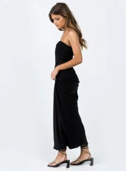 Princess Polly Lana Maxi Dress Black -Princess Polly Sales Store 3 modelinfo elise us2 98367c94 a0e4 4eb0 8d91 daa5ce8877fd