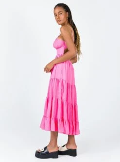 Princess Polly Joella Midi Dress Pink -Princess Polly Sales Store 3 modelinfo jenaya us2 61bf8495 5e01 4638 9ec9 1bd6bdb02229