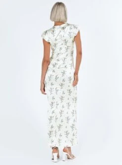 Armas Lace Trim Maxi Dress Floral -Princess Polly Sales Store 3 modelinfo kauri us2