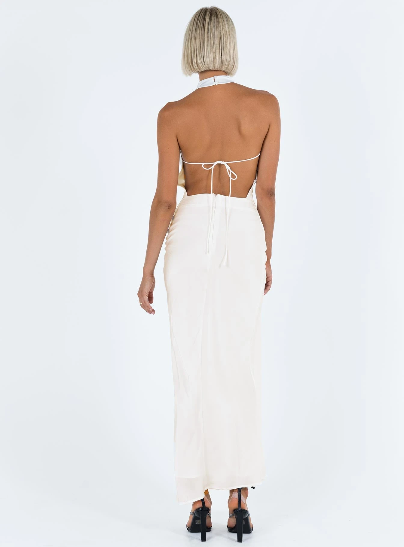 Keylan Cowl Neck Maxi Dress White 7 Keylan Cowl Neck Maxi Dress White - Image 7