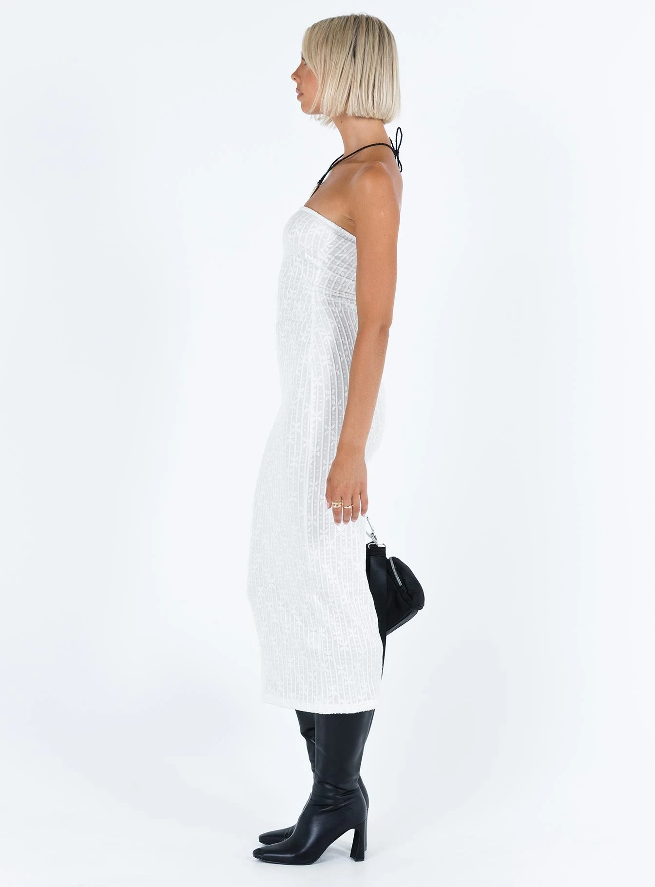 Princess Polly Lasance Maxi Dress White 4 Princess Polly Lasance Maxi Dress White - Image 4