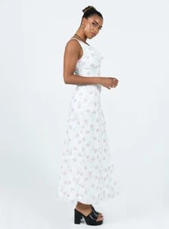 Princess Polly Asbyn Maxi Dress White Floral 9 Princess Polly Asbyn Maxi Dress White Floral -Princess Polly Sales Store 3 modelinfo lola us4 81a8cc70 4602 44d8 a635 e7f77d2cf900
