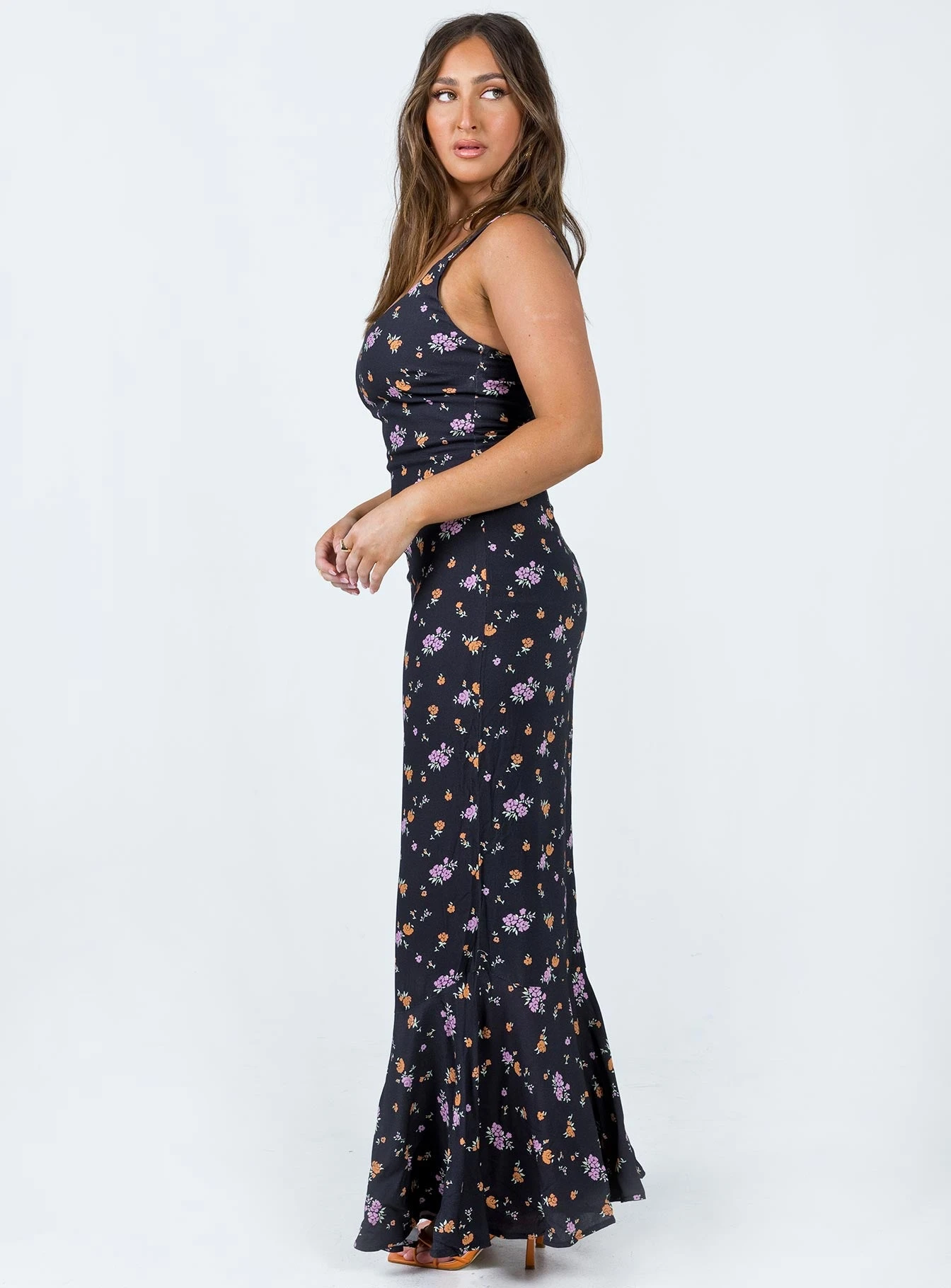 Curtis Maxi Dress Black / Floral 4 Curtis Maxi Dress Black / Floral - Image 4