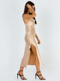 Zamora Midi Dress Champagne -Princess Polly Sales Store 3 5b2ea053 33ab 46f2 a210 ea3c4663ae19