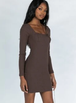 Princess Polly Denielle Mini Dress Chocolate 6 Princess Polly Denielle Mini Dress Chocolate -Princess Polly Sales Store 3 6ad9a4d2 240d 412f 9526 0945778d9bfc