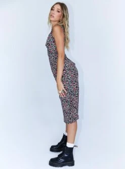 Princess Polly Delta Midi Dress Black Floral -Princess Polly Sales Store 3 89a29966 1a68 4ab8 966d de32461d3a44