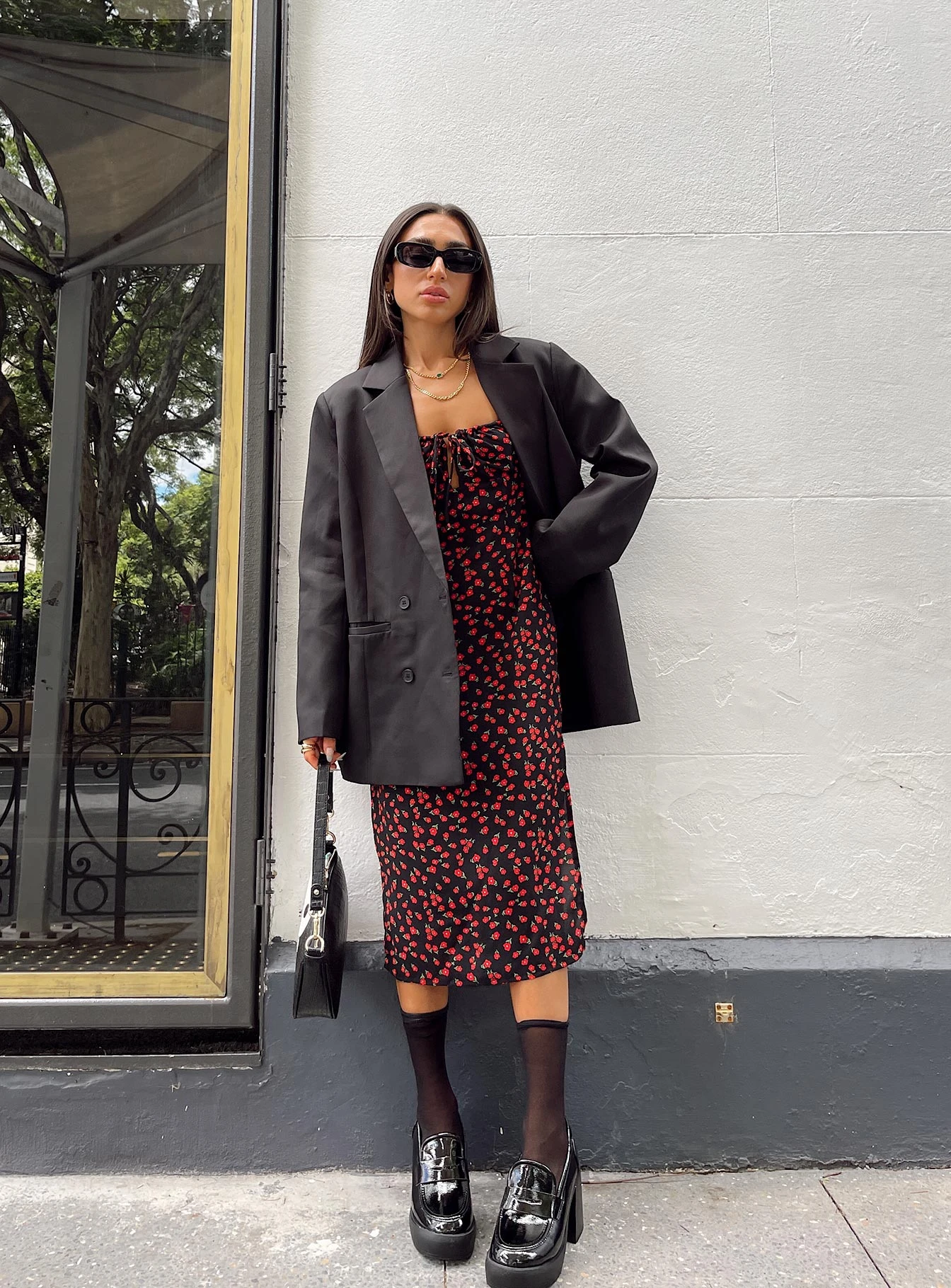 Princess Polly Noda Midi Dress Black/Red 12 Princess Polly Noda Midi Dress Black/Red - Image 12