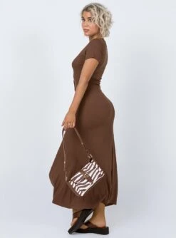Princess Polly Sophie Button Up Maxi Dress Brown -Princess Polly Sales Store 3 d929b450 a0d5 444f 810b a2facab1d787