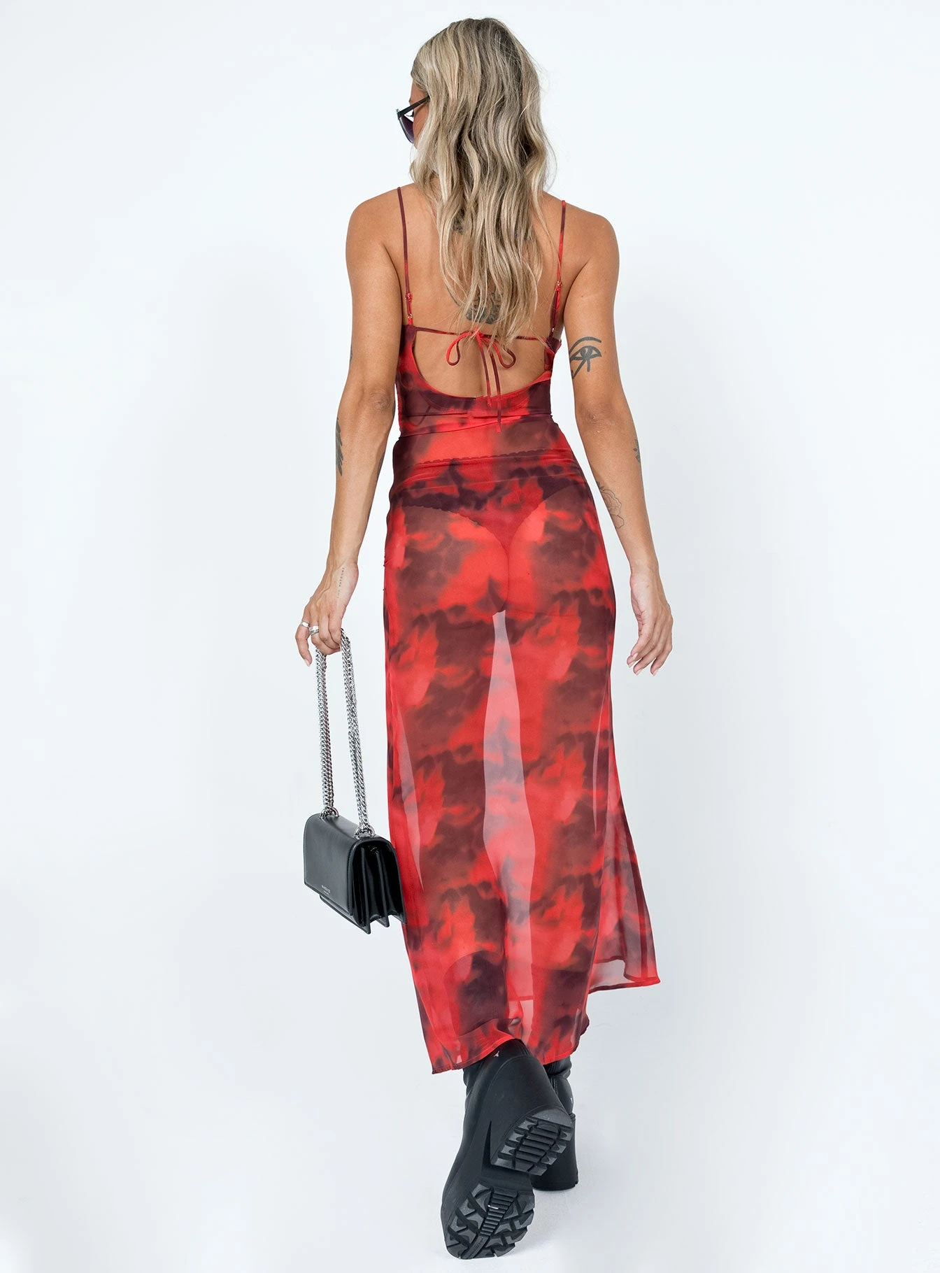 Princess Polly Coralie Maxi Dress Red Floral 5 Princess Polly Coralie Maxi Dress Red Floral - Image 5