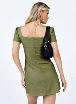 Princess Polly Hastings Mini Dress Khaki 10 Princess Polly Hastings Mini Dress Khaki -Princess Polly Sales Store 4 modelinfo Chloe us2 92a4a2a0 767f 4166 811f 0bacd42bd215