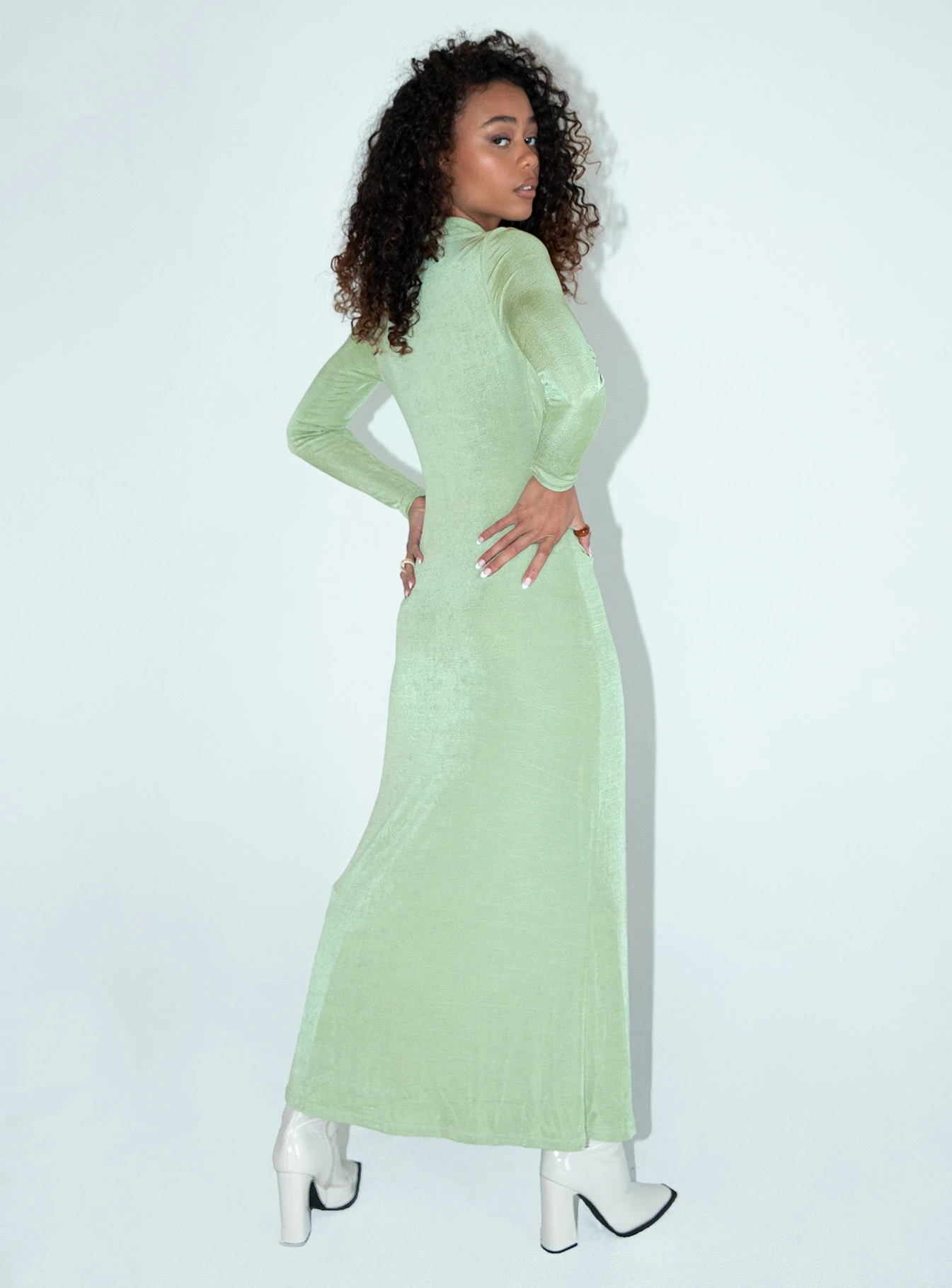 Princess Polly Everest Maxi Dress Green 4 Princess Polly Everest Maxi Dress Green - Image 4