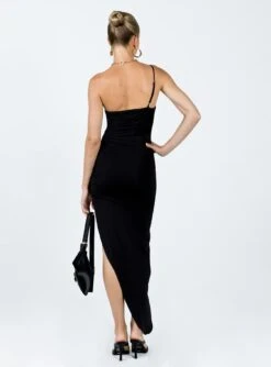 Enigma One Shoulder Maxi Dress Black -Princess Polly Sales Store 4 modelinfo Kiana us2 68db0258 4871 4839 bb0c 7bcd4a9171ab