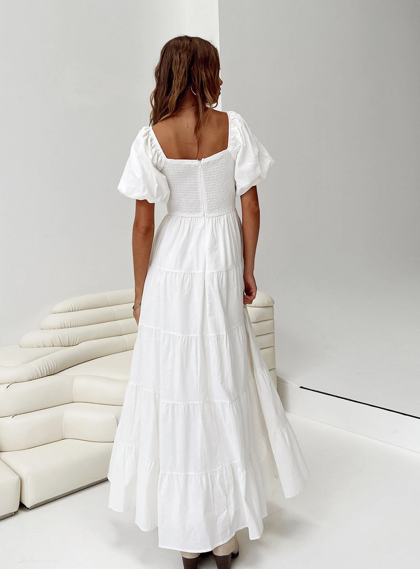 Princess Polly Garrity Maxi Dress White 4 Princess Polly Garrity Maxi Dress White - Image 4