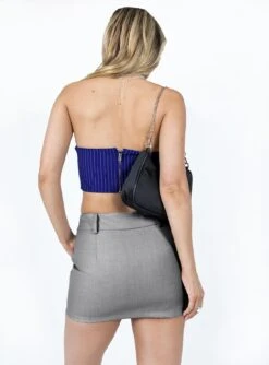 Princess Polly Adam Mini Skirt Grey -Princess Polly Sales Store 4 modelinfo chloe us2 43a223ab 2889 45fb a762 03b1693bd303