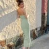 Princess Polly Oscar Midi Dress Sage Green