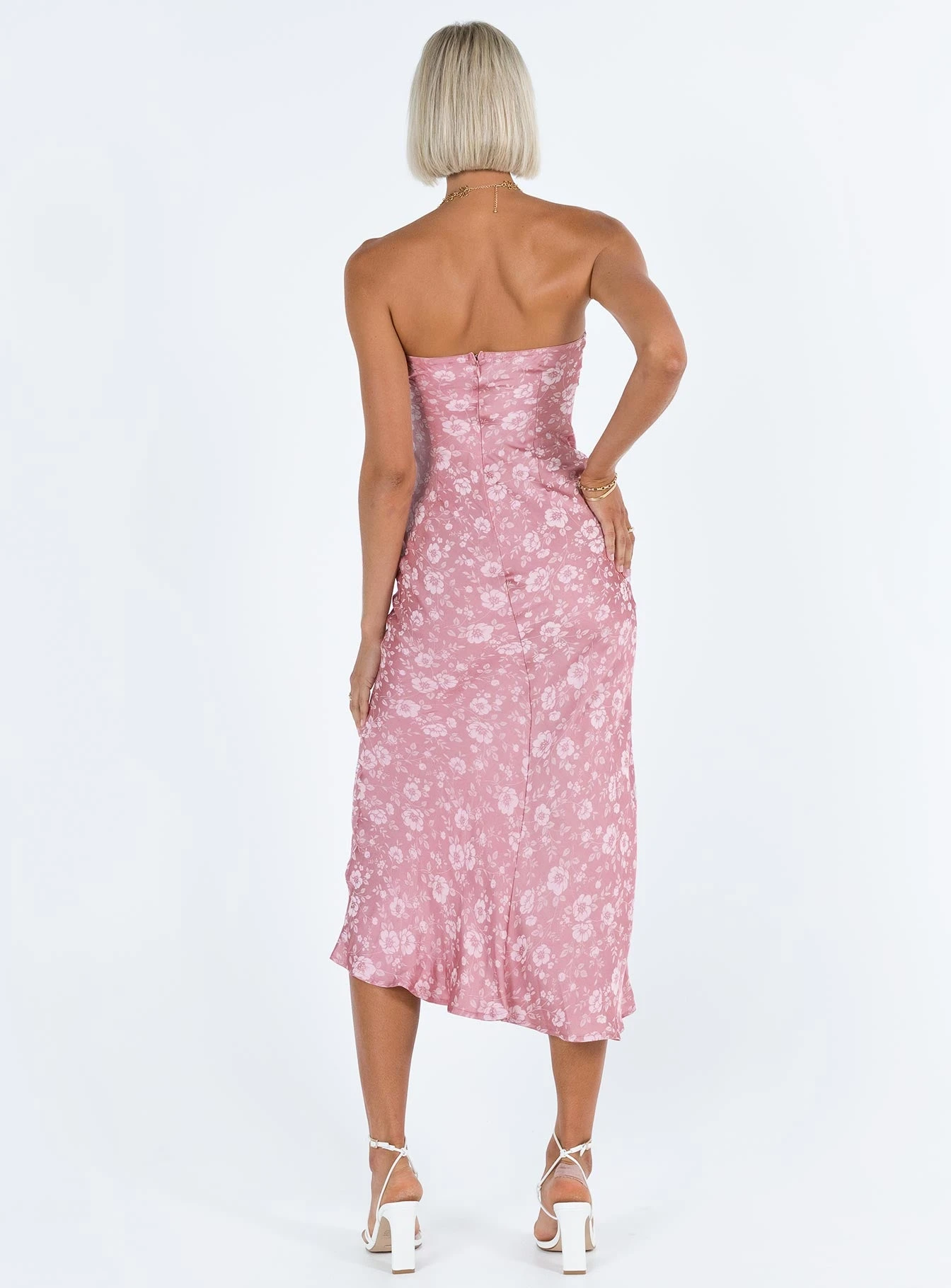 Princess Polly Salvin Strapless Maxi Dress Pink 5 Princess Polly Salvin Strapless Maxi Dress Pink - Image 5