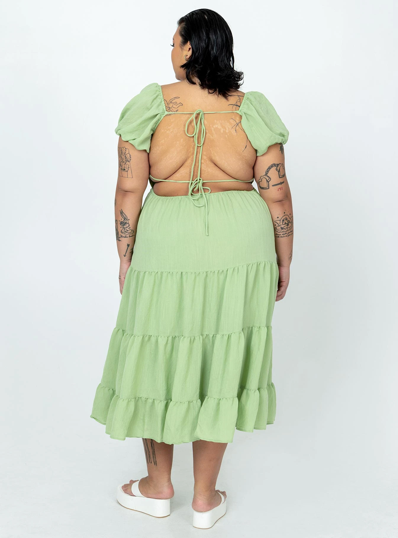 Danny Midi Dress Green Curve 5 Danny Midi Dress Green Curve - Image 5