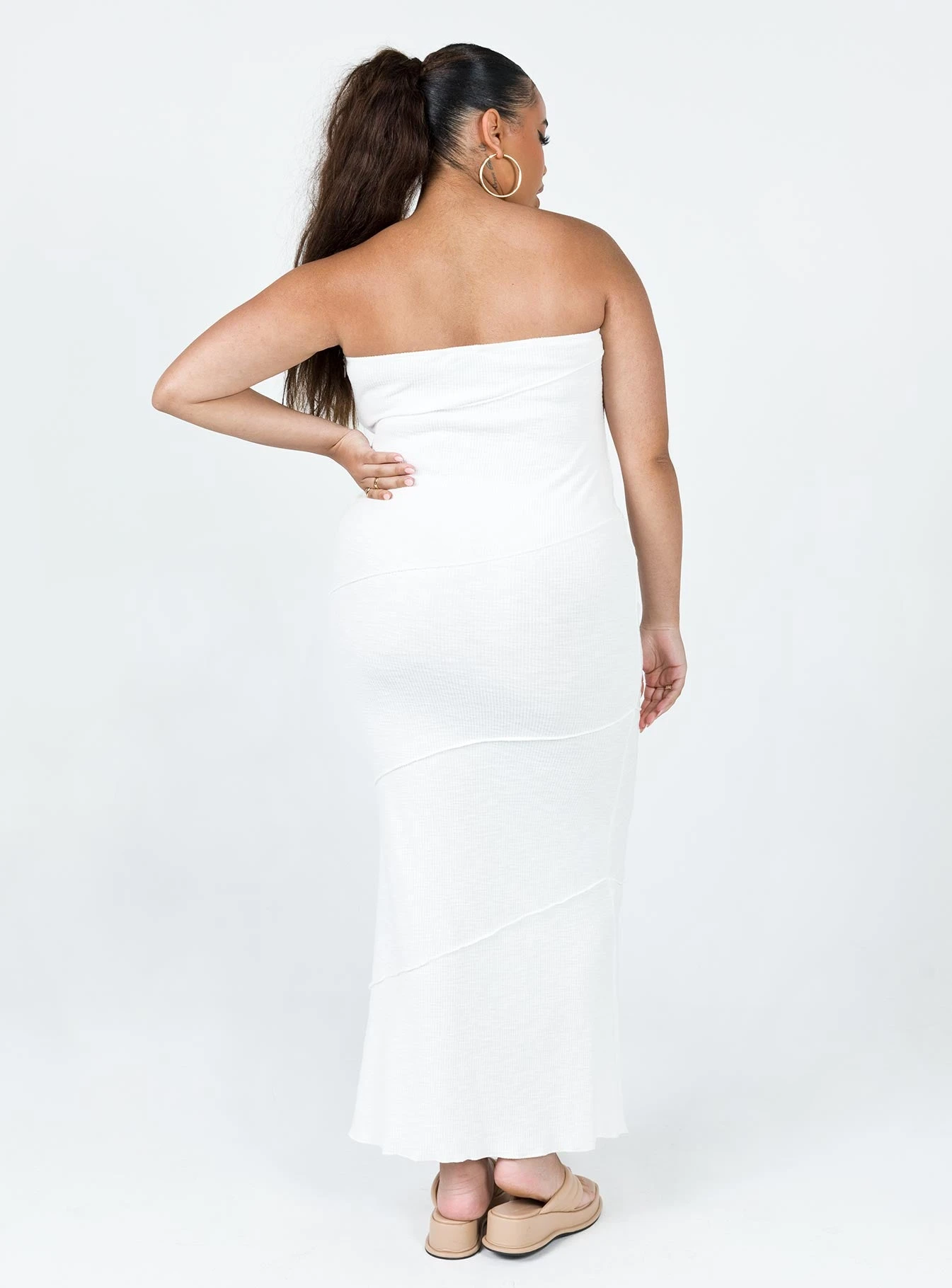 Oscar Midi Dress White Curve 6 Oscar Midi Dress White Curve - Image 6