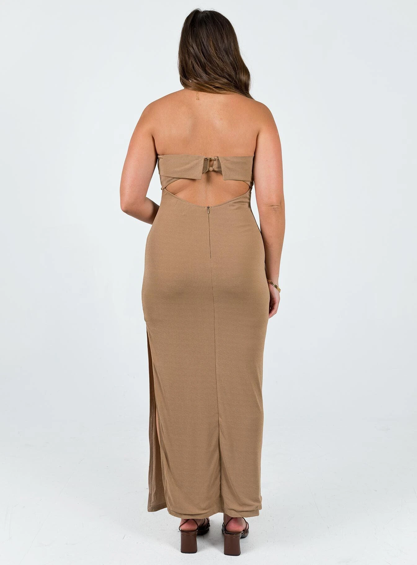 Princess Polly Ashington Maxi Dress Brown 5 Princess Polly Ashington Maxi Dress Brown - Image 5