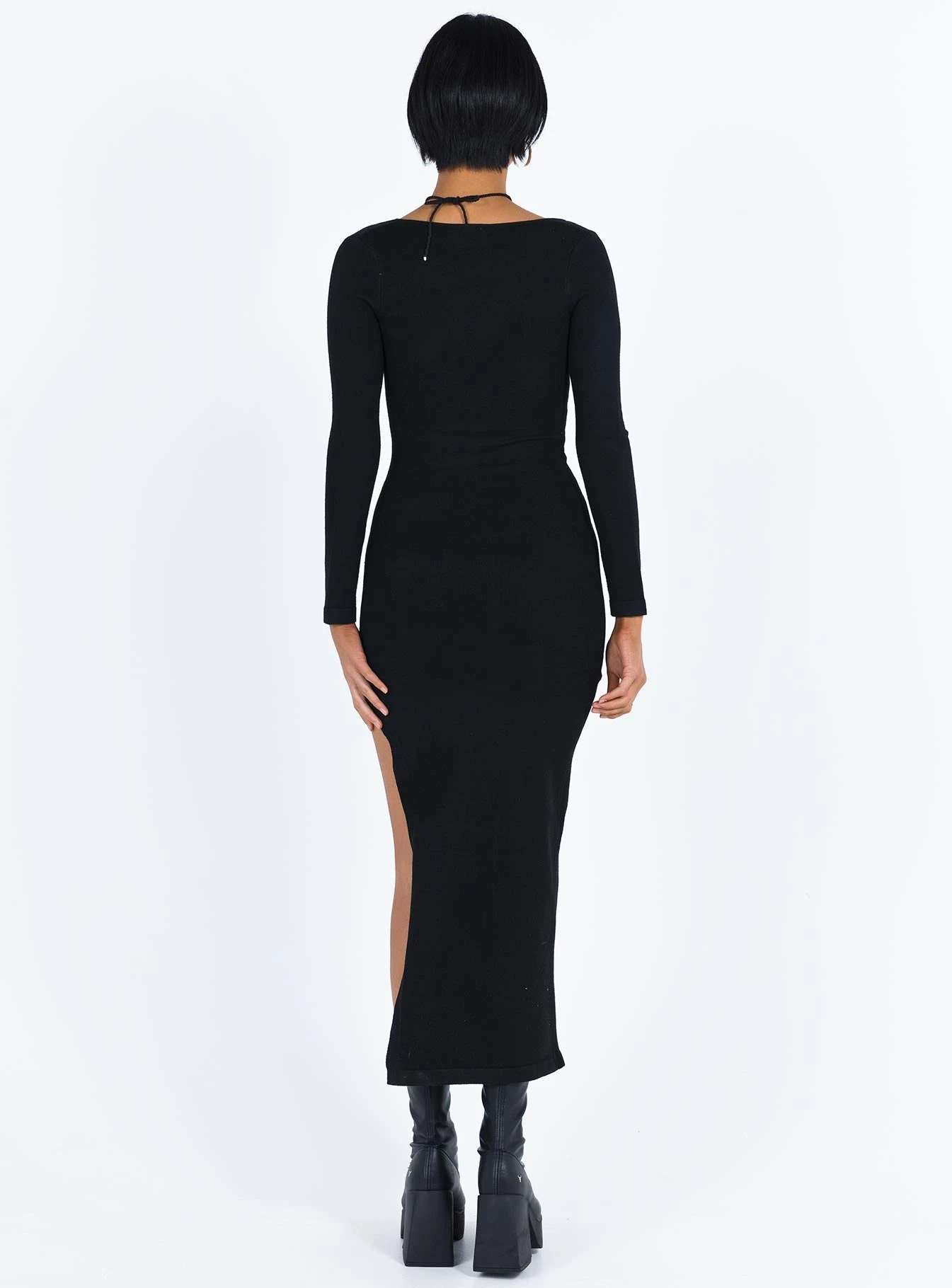 Marple Cut Out Maxi Dress Black 4 Marple Cut Out Maxi Dress Black - Image 4