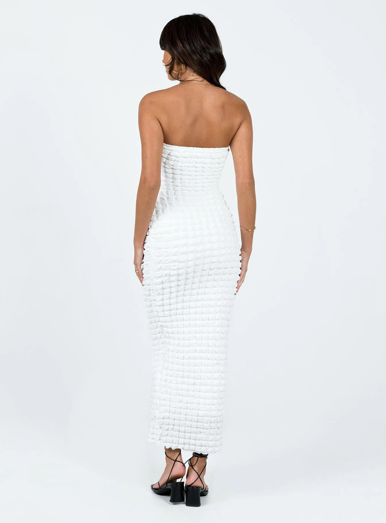 Princess Polly Kendrick Strapless Maxi Dress White 5 Princess Polly Kendrick Strapless Maxi Dress White - Image 5