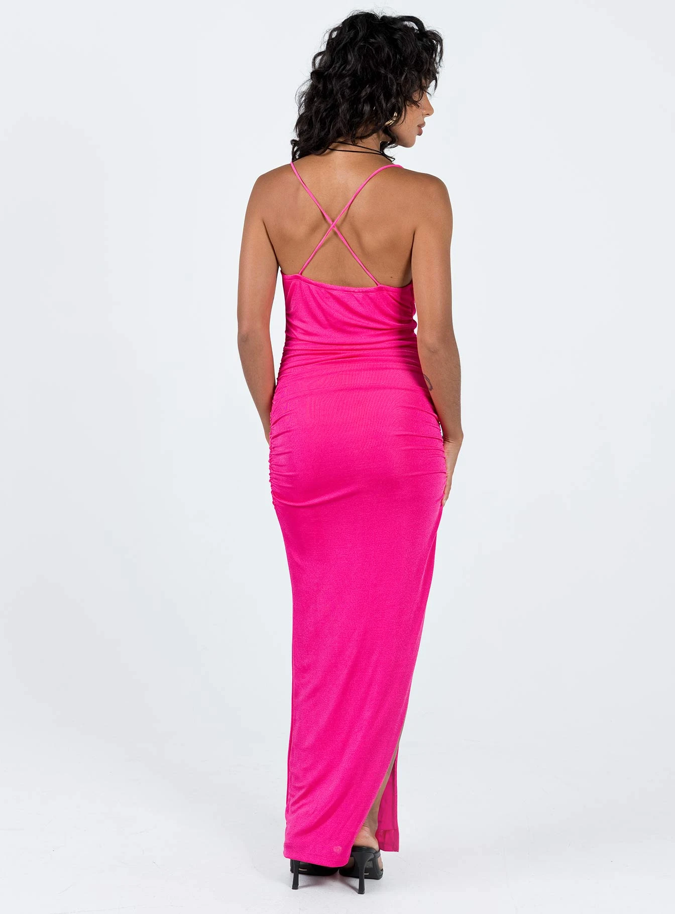 Canza Midi Dress Pink 5 Canza Midi Dress Pink - Image 5
