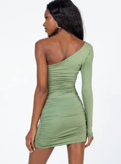 Princess Polly Adriel Mini Dress Khaki -Princess Polly Sales Store 4 modelinfo tori us2 a0ca9c25 4747 4c55 9998 8ecd62f410f8