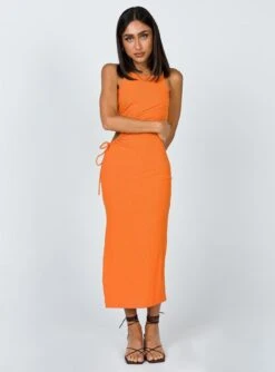 Princess Polly Louie Midi Dress Orange -Princess Polly Sales Store 433A7022 1800x 3945746d e8aa 41bb b8d9 9ab9977347c3
