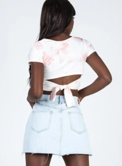 Princess Polly Hallie Denim Mini Skirt Light Wash Denim -Princess Polly Sales Store 4 12 1e12797c af65 4688 84a1 d8d815edd9e4