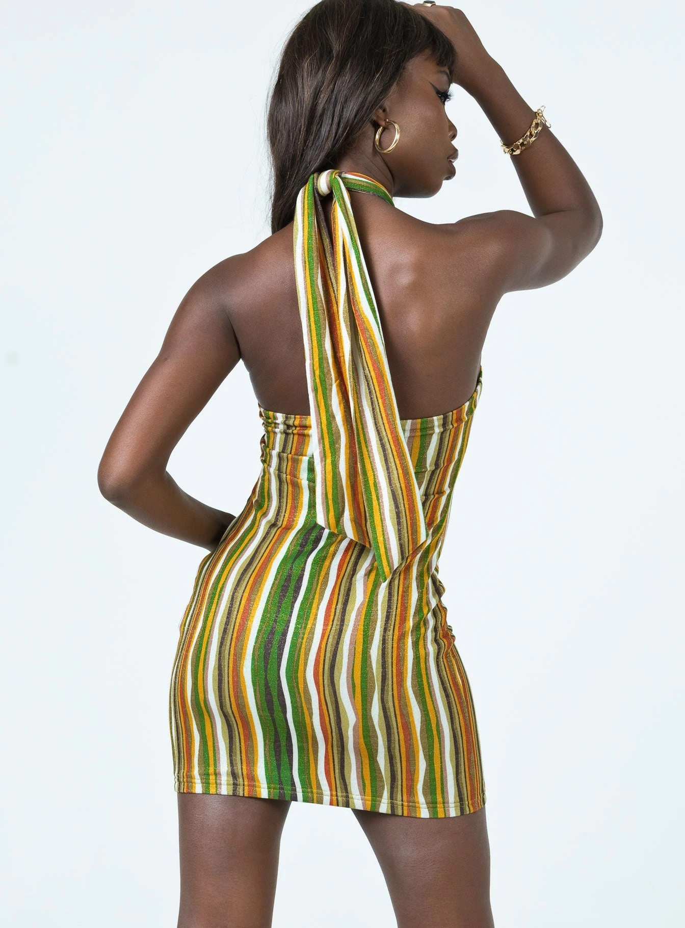 Princess Polly Paradise Fever Mini Dress Brown Multi 5 Princess Polly Paradise Fever Mini Dress Brown Multi - Image 5