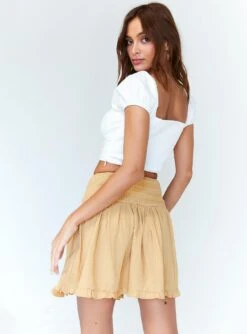 Princess Polly Adison Mini Skirt Yellow -Princess Polly Sales Store 4 80e6f33d 724b 41a0 9c40 cf787ee1d5d6