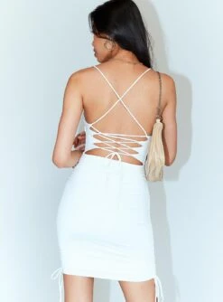 Princess Polly Maeve Mini Dress White -Princess Polly Sales Store 4 a1a30398 6a01 4d71 bb0d ed55c24b63ff