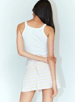 Princess Polly Mia Jersey Wrap Mini Skirt White -Princess Polly Sales Store 4 b8def7b0 9960 447c 98a6 fbcdc69bf4d3