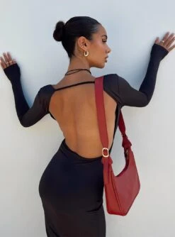 Dorado Long Sleeve Midi Dress Black 11 Dorado Long Sleeve Midi Dress Black -Princess Polly Sales Store 5 modelinfo Tamika us2 18c681a0 4b75 4a8f 909a b6578c4dec94