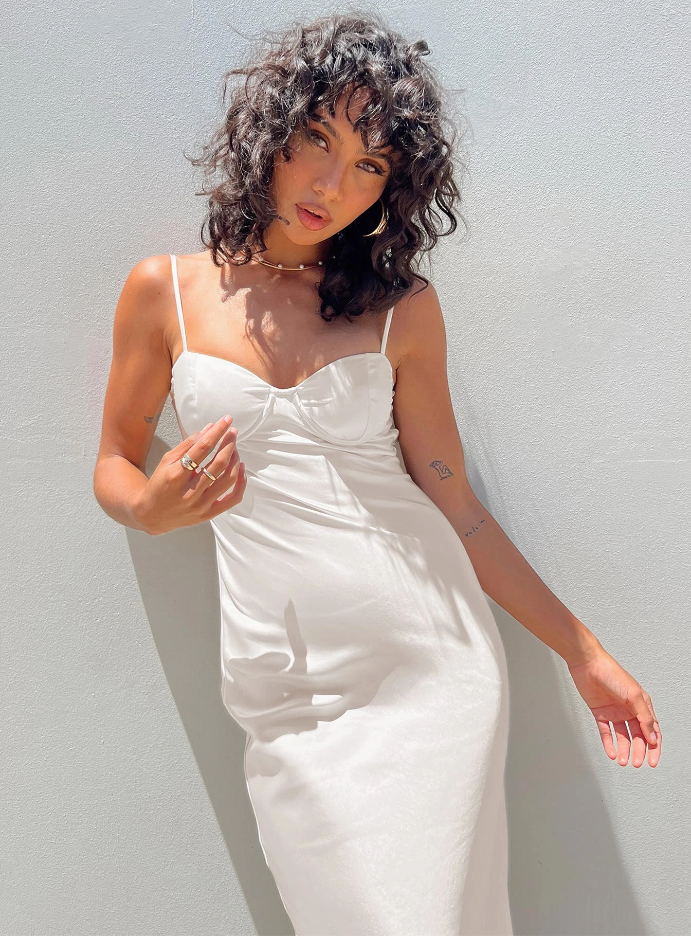 Princess Polly Creewood Maxi Dress Champagne 6 Princess Polly Creewood Maxi Dress Champagne - Image 6