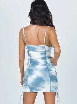Princess Polly Milan Tie Dye Mini Dress Blue -Princess Polly Sales Store 5 e0f89e7a 300d 400e 9971 7262a12d81d7