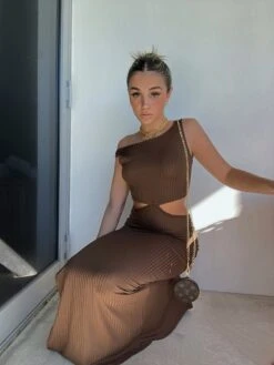 Princess Polly Billie Midi Dress Brown -Princess Polly Sales Store BILLIE MIDI DRESS BROWN 5e24837c 75c9 4816 86b4 0c14a7f4b8ee