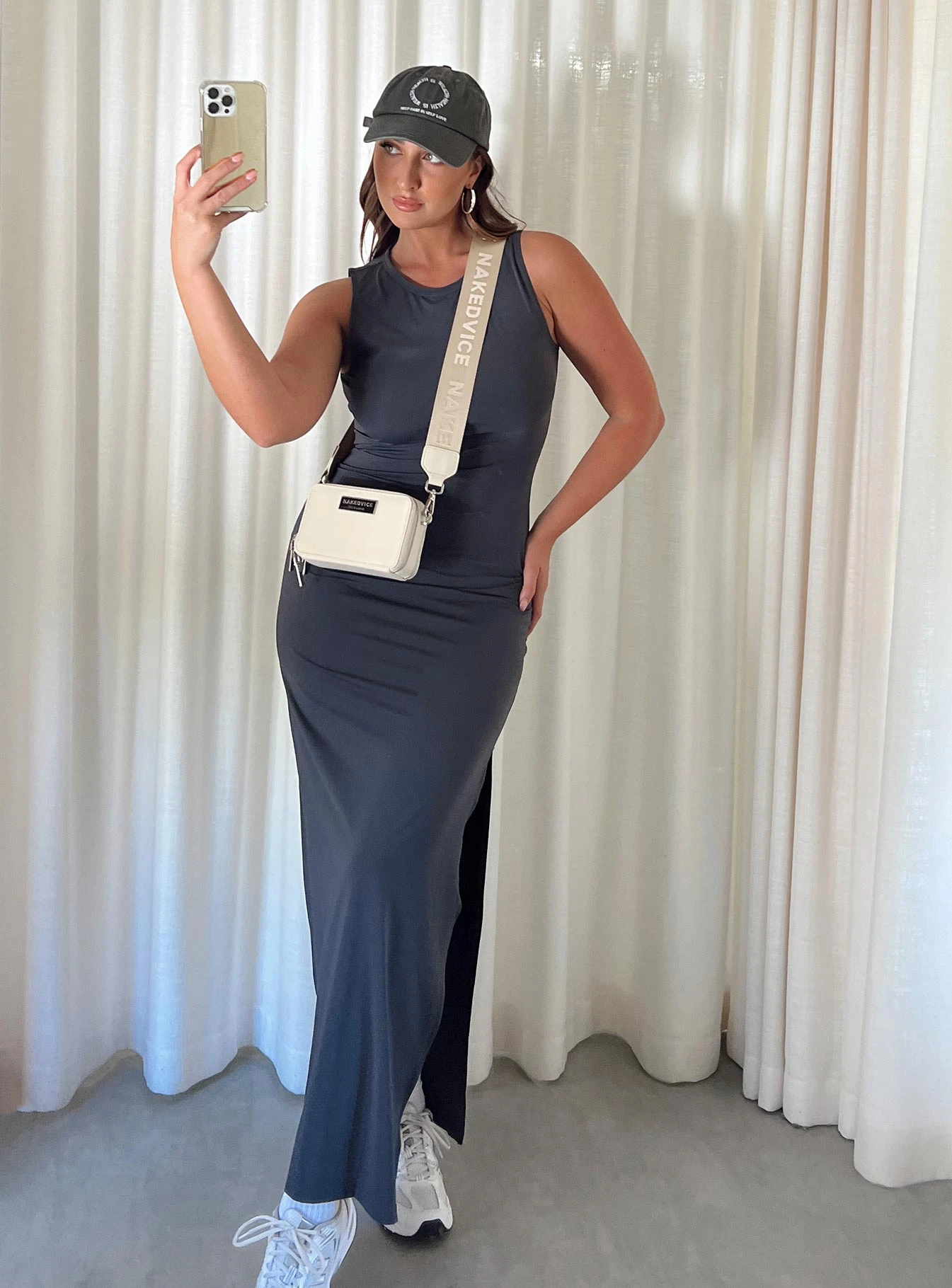 Bena Maxi Dress Slate 1 Bena Maxi Dress Slate