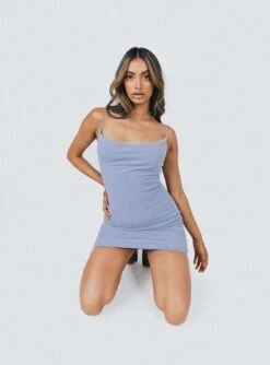 Princess Polly Brandi Mini Dress Blue -Princess Polly Sales Store Brandi Mini Dress Blue 1
