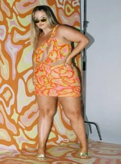 Greater Power Mini Dress Multi Curve